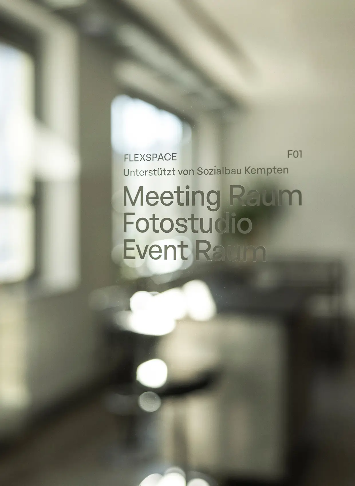 Raumbeschriftung im Neue Areal